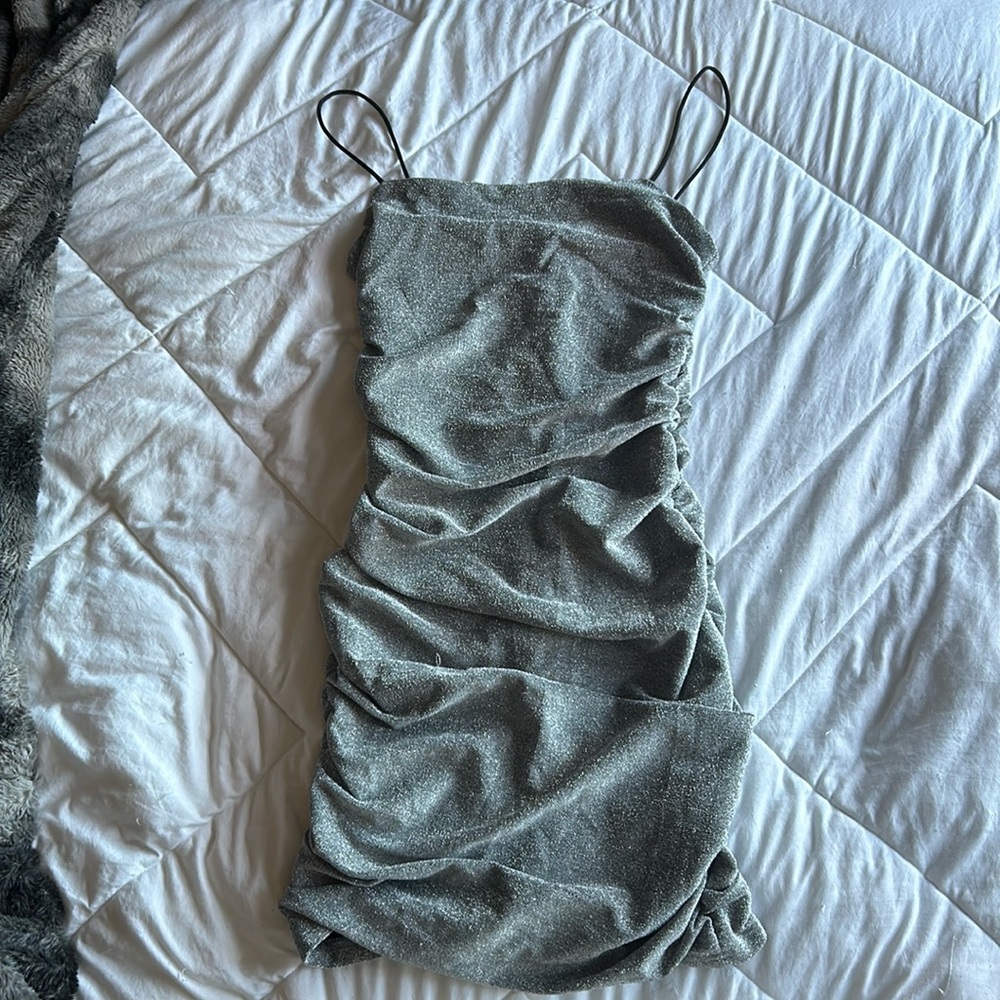 XS grey sparkly dress